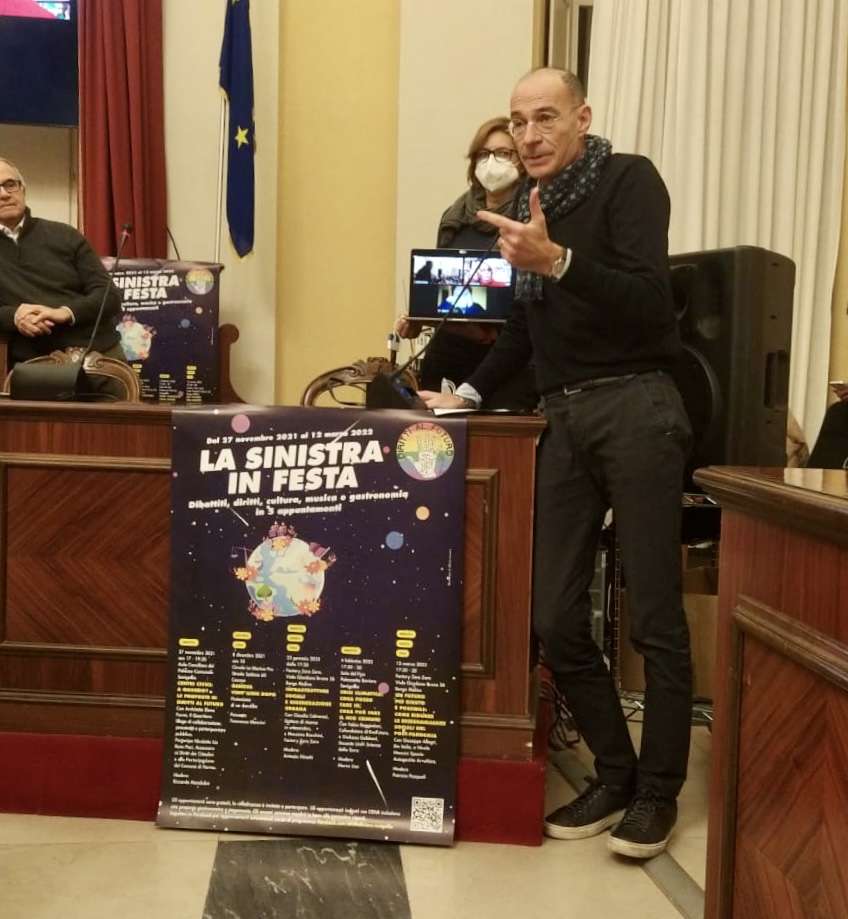 Durante il dibattito finale, intervento di Simone Ceresoni